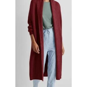 STATE OF DAY WOMENS LONG-SLEEVE DUSTER MARASCHINO -  XS